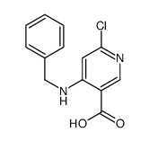 4-(benzylamino)-6-chloropyridine-3-carboxylic acid Structure