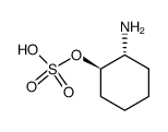 (+/-)-sulfuric acid mono-(trans-2-amino-cyclohexyl ester) Structure