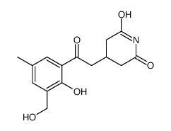 4-[2-[2-hydroxy-3-(hydroxymethyl)-5-methylphenyl]-2-oxoethyl]piperidine-2,6-dione Structure