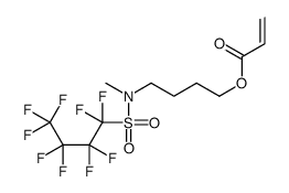 4-[methyl[(nonafluorobutyl)sulphonyl]amino]butyl acrylate Structure