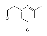 2-chloro-N-(2-chloroethyl)-N-(propan-2-ylideneamino)ethanamine Structure