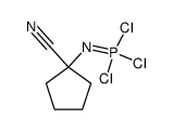 Dimeres 1-Cyan-1-trichlorphosphoranylidenamino-cyclopentan Structure