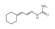 (2-cyclohexylideneethylideneamino)urea Structure