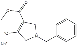 1-苄基-4-(甲氧羰基)-2,5-二氢-1h-吡咯-3-油酸钠结构式