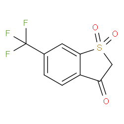 6-(TrifluoroMethyl)benzo[b]thiophen-3(2H)-one 1,1-Dioxide Structure