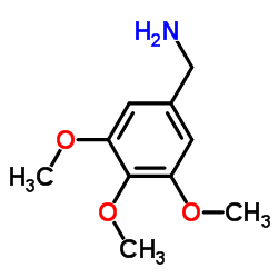 3,4,5-三甲氧基苄胺结构式