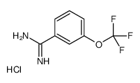 3-三氟甲氧基苯甲脒(HCL)结构式