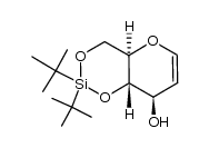 (4aR,8R,8aS)-2,2-di-tert-butyl-4,4a,8,8a-tetrahydropyrano[3,2-d][1,3,2]dioxasilin-8-ol结构式