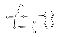 Phosphoric acid 2,2-dichloro-vinyl ester ethyl ester naphthalen-1-yl ester Structure