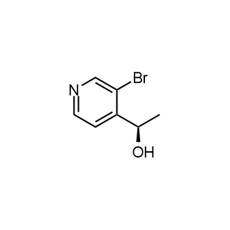 (αR)-3-Bromo-α-methyl-4-pyridinemethanol structure