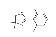 2-(2-fluoro-6-methyl-phenyl)-4,4-dimethyl-4,5-dihydro-oxazole structure