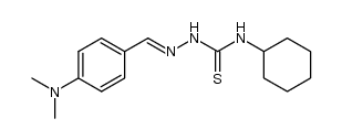 4-dimethylamino-benzaldehyde 4-cyclohexyl-thiosemicarbazone Structure