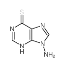 9H-Purine-6 (1H)-thione, 9-amino-结构式