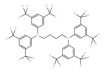 1,4-bis[bis(3,5-ditrifluoromethylphenyl)phosphino]butane structure