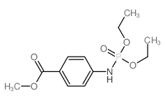 Benzoic acid,4-[(diethoxyphosphinyl)amino]-, methyl ester结构式