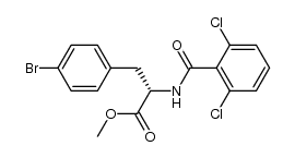 N-(2,6-dichlorobenzoyl)-4-bromo-L-phenylalanine methyl ester Structure