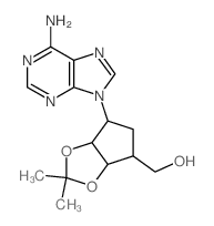 4H-Cyclopenta-1,3-dioxole-4-methanol,6-(6-amino-9H-purin-9-yl)tetrahydro-2,2-dimethyl-, (3aR,4R,6R,6aS)-rel- picture