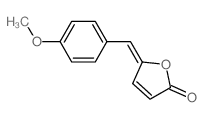 5-[(4-methoxyphenyl)methylidene]furan-2-one结构式