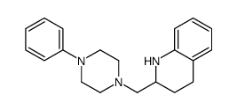 1,2,3,4-Tetrahydro-2-[(4-phenyl-1-piperazinyl)methyl]quinoline Structure