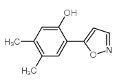 5-(4,5-DIMETHYL-2-HYDROXYPHENYL)ISOXAZOLE Structure