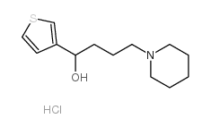 4-(1-piperidyl)-1-thiophen-3-yl-butan-1-ol hydrochloride结构式