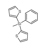 bis(2-thienyl)methylphenylsilane结构式