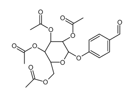 4'-FORMYLPHENYL 2,3,4,6-TETRA-O-ACETYL-BETA-D-GLUCOPYRANOSIDE Structure