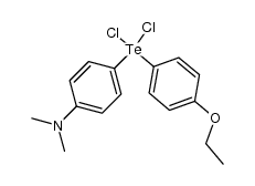 [4-Ethoxy-phenyl]-[4-dimethylamino-phenyl]-tellurdichlorid Structure