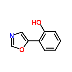 2-(1,3-Oxazol-5-yl)phenol结构式