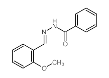 N-[(2-methoxyphenyl)methylideneamino]benzamide Structure