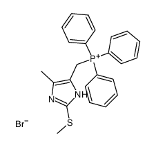 <(2-methylthio-5-methylimidazolyl)-4-methyl>triphenyl phosphonium bromide Structure