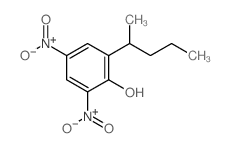 Phenol,2-(1-methylbutyl)-4,6-dinitro- structure