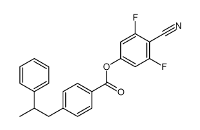 (4-cyano-3,5-difluorophenyl) 4-(2-phenylpropyl)benzoate Structure