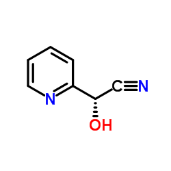 (2R)-Hydroxy(2-pyridinyl)acetonitrile Structure