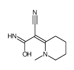 2-cyano-2-(1-methylpiperidin-2-ylidene)acetamide结构式