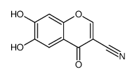 4H-1-Benzopyran-3-carbonitrile, 6,7-dihydroxy-4-oxo- (9CI) Structure