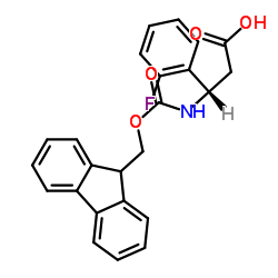 fmoc-(s)-3-amino-3-(2-fluoro-phenyl)-propionic acid structure