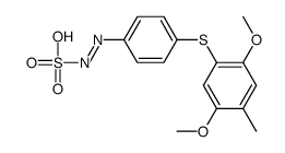 (4-((2,5-Dimethoxy-4-methylphenyl)thio)phenyl)diazenesulfonic acid结构式