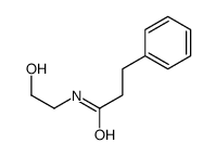 N-(2-hydroxyethyl)-3-phenylpropanamide结构式