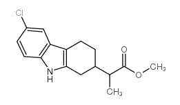 6-CHLORO-ALPHA-METHYL-1,2,3,4-TETRAHYDRO-9H-CARBAZOLE-2-ACETICACID/METHYLESTER结构式