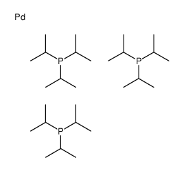 palladium,tri(propan-2-yl)phosphane Structure