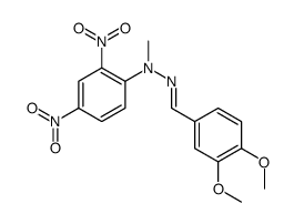 N-[(E)-(3,4-dimethoxyphenyl)methylideneamino]-N-methyl-2,4-dinitroaniline Structure