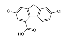 2,7-Dichlor-fluoren-carbonsaeure-(4) Structure