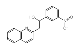 2-Quinolineethanol, a-(3-nitrophenyl)- Structure