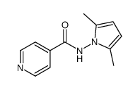 N-(2,5-dimethylpyrrol-1-yl)pyridine-4-carboxamide Structure