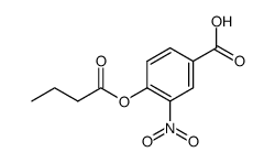 4-carboxy-2-nitrophenyl butanoate Structure