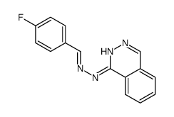 N-[(4-fluorophenyl)methylideneamino]phthalazin-1-amine结构式