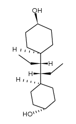 (+/-)-threo-3-(4c-hydroxy-cyclohexyl-(1r))-4-(4t-hydroxy-cyclohexyl-(1r))-hexane结构式