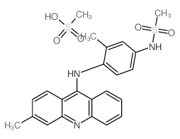 methanesulfonic acid; N-[3-methyl-4-[(3-methylacridin-9-yl)amino]phenyl]methanesulfonamide Structure