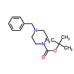 tert-butyl 4-benzylpiperazine-1-carboxylate structure